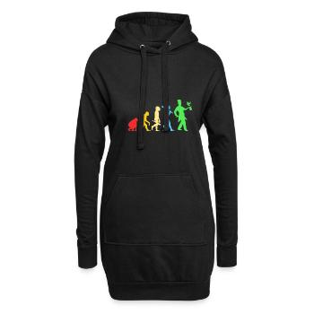 Wizard Magic Magician Evolution - Sweat-shirt à capuche long Femme - noir - Devant