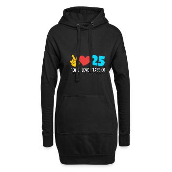 Classe de 2025 Abitur Abiturient Abitur 2025 - Sweat-shirt à capuche long Femme - noir - Devant
