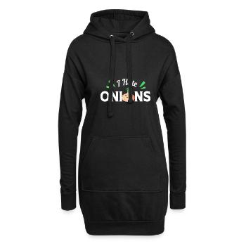 Zwiebel - Hoodie-Kleid - Schwarz - Vorne
