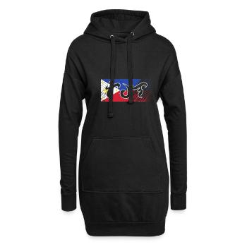 Filipino Philippines - Sweat-shirt à capuche long Femme - noir - Devant