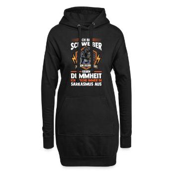 Schweißer Beruf Schweisser Geschenk - Hoodie-Kleid - Schwarz - Vorne