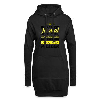 Pfleger Geschenk - Hoodie-Kleid - Schwarz - Vorne