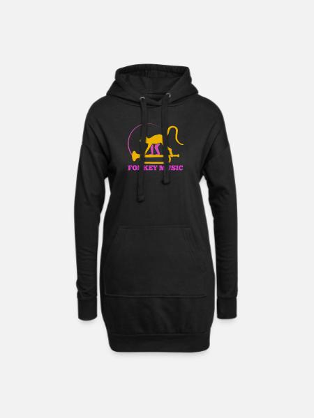 Funk Musik - Hoodie-Kleid - Schwarz