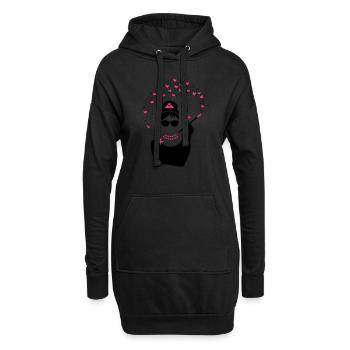 Diamant Girl - Juwelen Prinzessin - Schmuck - Hoodie-Kleid - Schwarz - Vorne