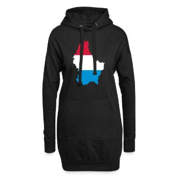 Luxembourg - Sweat-shirt à capuche long Femme - noir - Devant