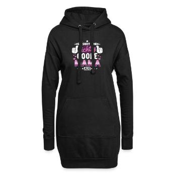 So sieht eine richtig coole Mama aus - Hoodie-Kleid - Schwarz - Vorne