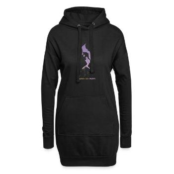 Klettern und Klettern, Klettern und Klettern, Klettern - Hoodie-Kleid - Schwarz - Vorne