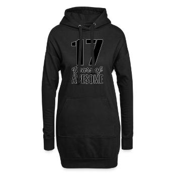 17th Birthday Teen Gift - Hoodie Dress - black - Front