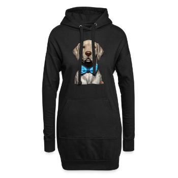 Labradorbesitzer Hundewelpe Labrador Retriever - Hoodie-Kleid - Schwarz - Vorne