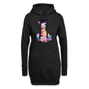 Bachelor Graduate School Leaving Certificate Alpaga Study - Sweat-shirt à capuche long Femme - noir - Devant