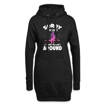 sorry Im late I was flying around Design - Hoodie Dress - black - Front
