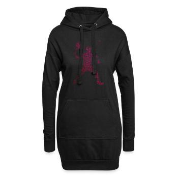 Pickleball Racquetball Jeux de pickleball Hommes - Sweat-shirt à capuche long Femme - noir - Devant