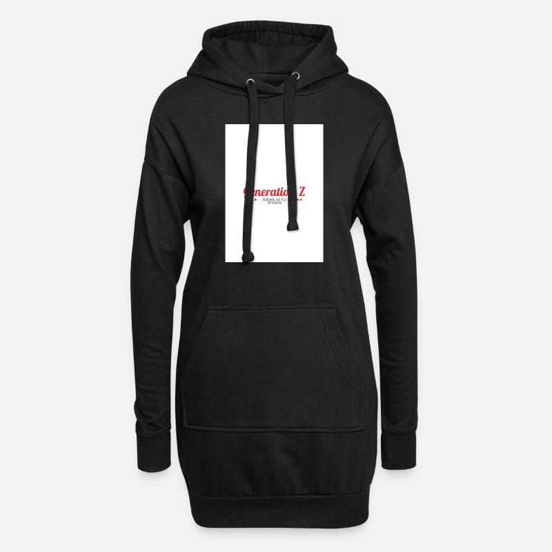 Generation Z - Hoodie-Kleid - Schwarz