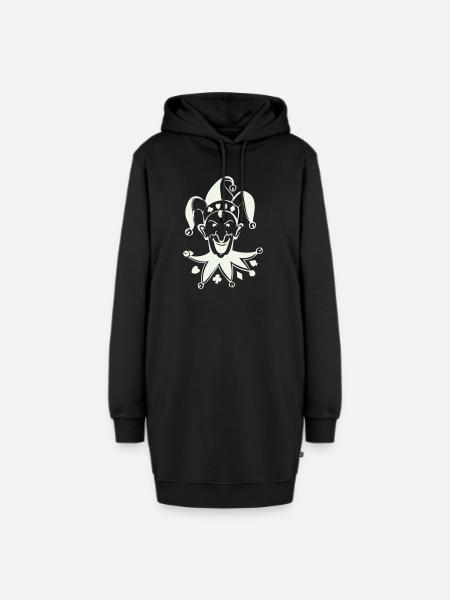 bad joker - Hoodie-Kleid - Schwarz