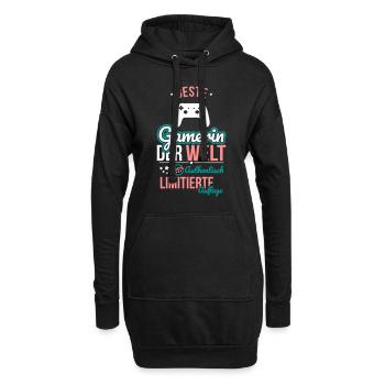 Meilleur joueur au monde - 100 % authentique - Sweat-shirt à capuche long Femme - noir - Devant