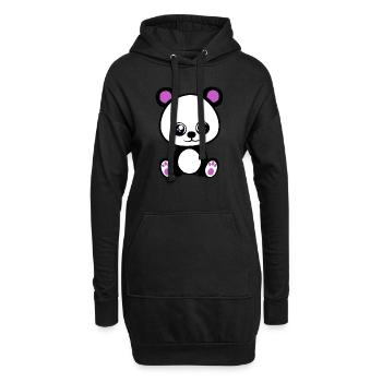 L’ours en peluche - Sweat-shirt à capuche long Femme - noir - Devant
