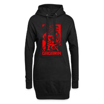 Juri Gagarin Helm - Hoodie-Kleid - Schwarz - Vorne