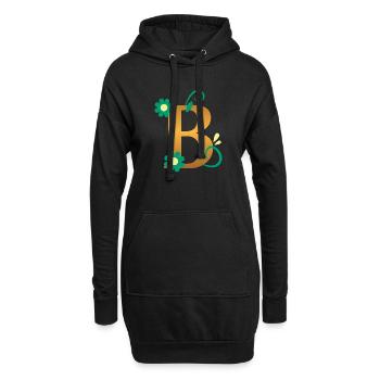 B - Hoodie-Kleid - Schwarz - Vorne
