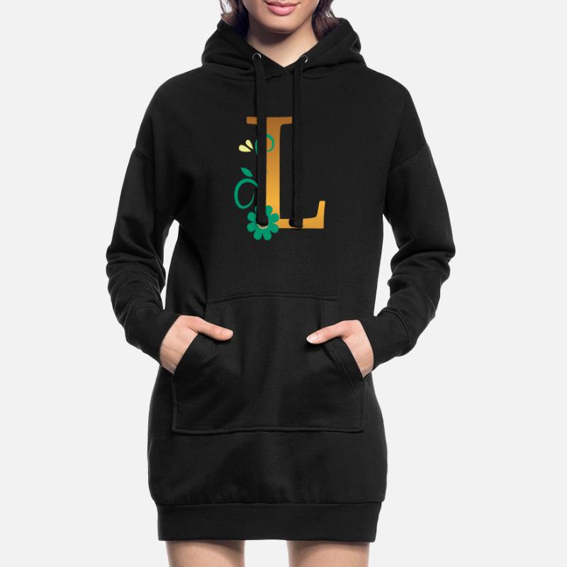 L Hoodie-Kleid