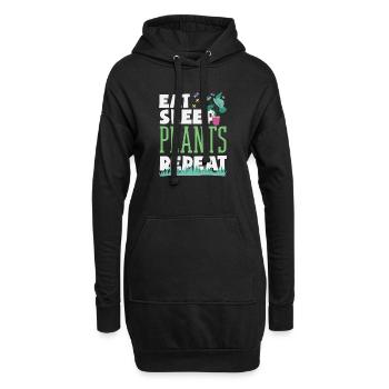 Garten- Und Pflanzenliebhaber Geschenke - Hoodie-Kleid - Schwarz - Vorne