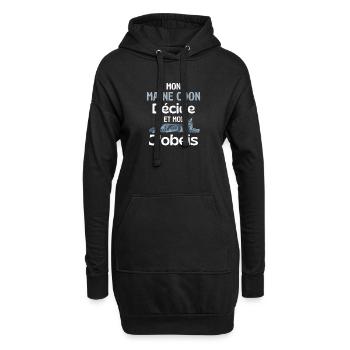 Maine Coon Befehl, du gehorchst - Hoodie-Kleid - Schwarz - Vorne