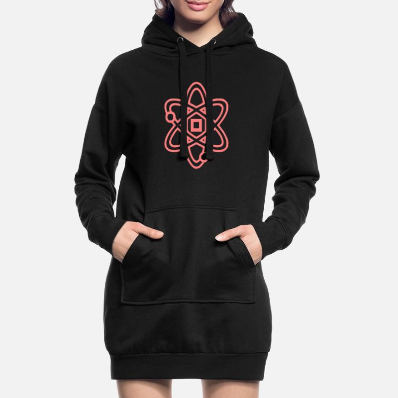 Atom Symbol Physics Core Hoodie Dress