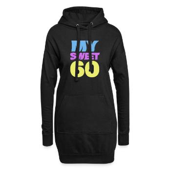 Sweet 60 - Hoodie-Kleid - Schwarz - Vorne