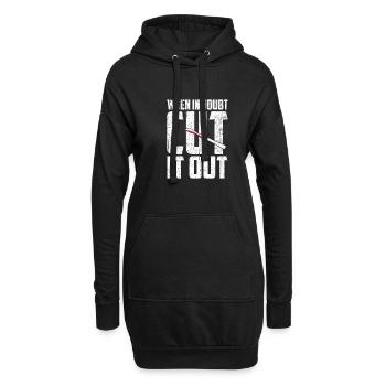 Chirurg - Hoodie-Kleid - Schwarz - Vorne