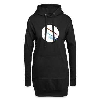 Sonic - Hoodie-Kleid - Schwarz - Vorne