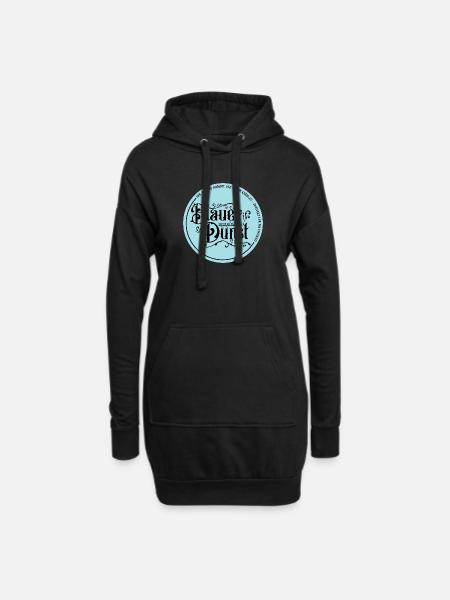 Blauer Dunst Zweitakt Kunst Moped Shirt - Hoodie-Kleid - Schwarz