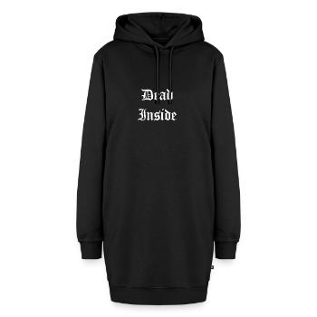 Dead Inside - Hoodie-Kleid - Schwarz - Vorne