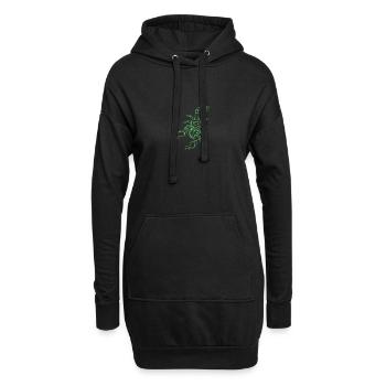 Skorpion - Hoodie-Kleid - Schwarz - Vorne