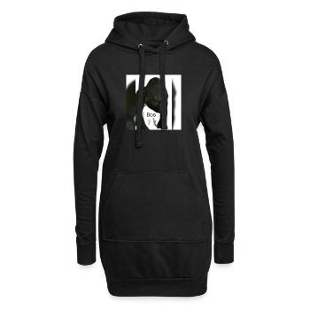 Gorille - Sweat-shirt à capuche long Femme - noir - Devant