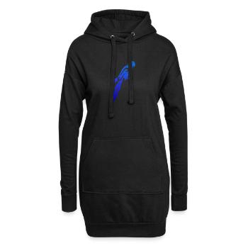 Maori Blue Macow Papagei Tribal Tattoo Geschenk - Hoodie-Kleid - Schwarz - Vorne