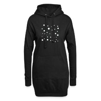 Chutes de neige - neige - Pour créer soi-même - Sweat-shirt à capuche long Femme - noir - Devant