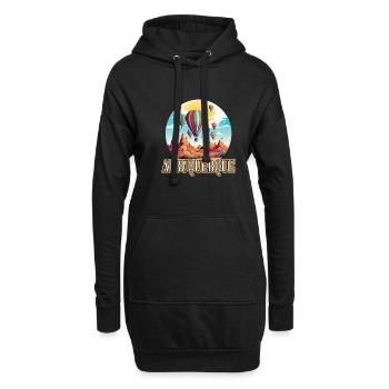 Albuquerque Ballon New Mexico Heißluftballon - Hoodie-Kleid - Schwarz - Vorne