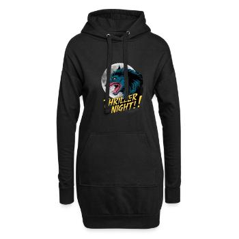 Werwolf für einen Werwolf Fan - Hoodie-Kleid - Schwarz - Vorne