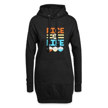 Filipino Philippines - Sweat-shirt à capuche long Femme - noir - Devant