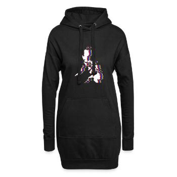 Filipino Philippines - Sweat-shirt à capuche long Femme - noir - Devant