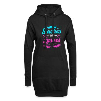 Gender Reveal Babyshower - Hoodie-Kleid - Schwarz - Vorne