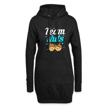 Gender Reveal Babyshower - Hoodie-Kleid - Schwarz - Vorne