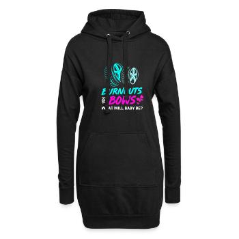 Gender Reveal Babyshower - Hoodie-Kleid - Schwarz - Vorne