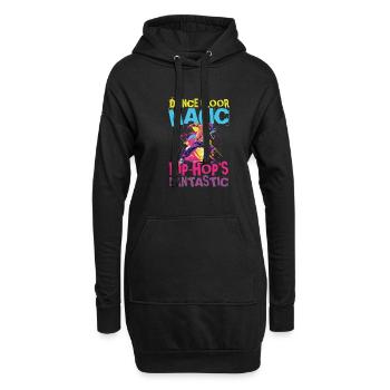 Dance Floor Magic Hip Hop's Fantastic - Hoodie-Kleid - Schwarz - Vorne
