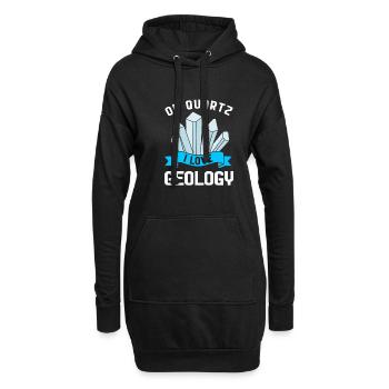 Géologue Géologie - Sweat-shirt à capuche long Femme - noir - Devant