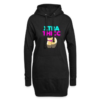 Body Positivity - Hoodie-Kleid - Schwarz - Vorne