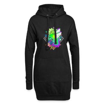 Colibri - Sweat-shirt à capuche long Femme - noir - Devant