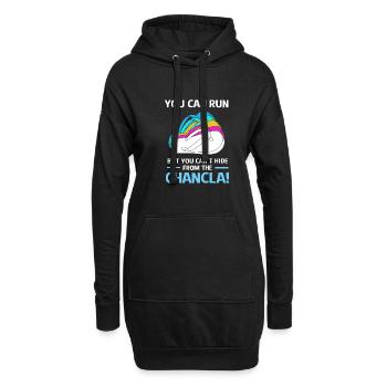 Maman latina - Sweat-shirt à capuche long Femme - noir - Devant