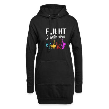 Aerial Yoga Air Yoga - Hoodie-Kleid - Schwarz - Vorne