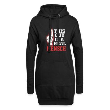Hanoucca - Sweat-shirt à capuche long Femme - noir - Devant