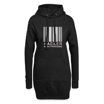 Cyber programmeur cybersécurité Hacker - Sweat-shirt à capuche long Femme - noir - Devant